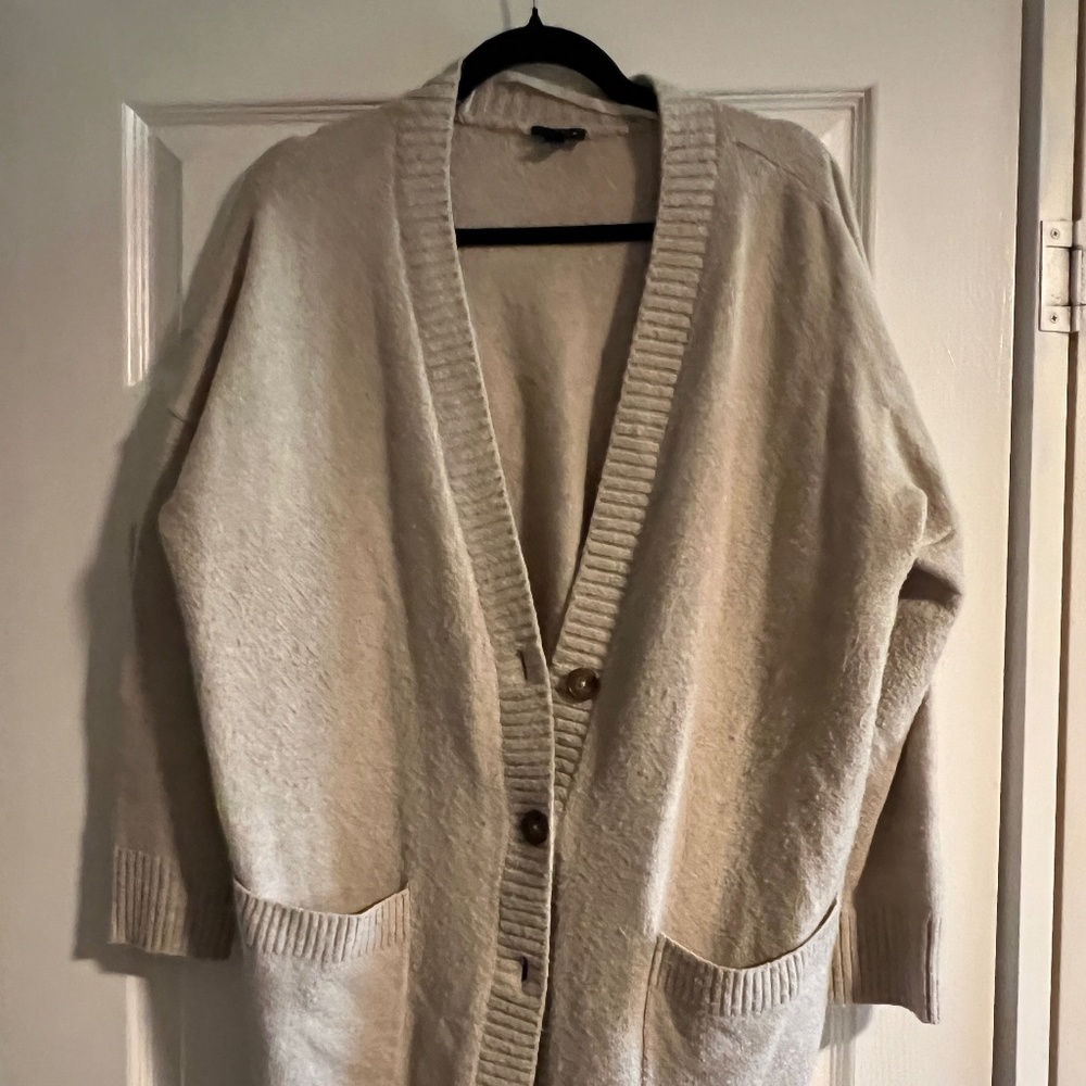 Torrid Button Down Cardigan - Size 0 (Taupe)